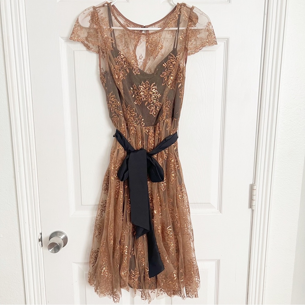 Anthropologie | Moulinette Soeurs Honeyed Lace Dress - Picture 3 of 12